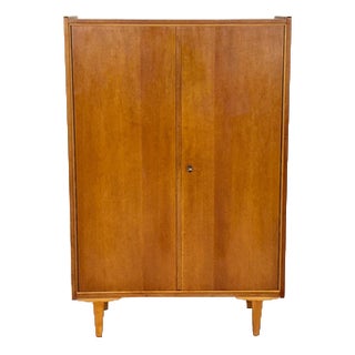 Vintage Wardrobe in Oak For Sale