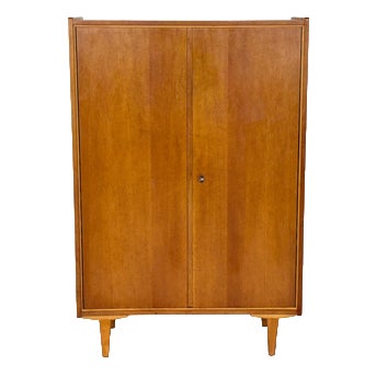 Vintage Wardrobe in Oak For Sale