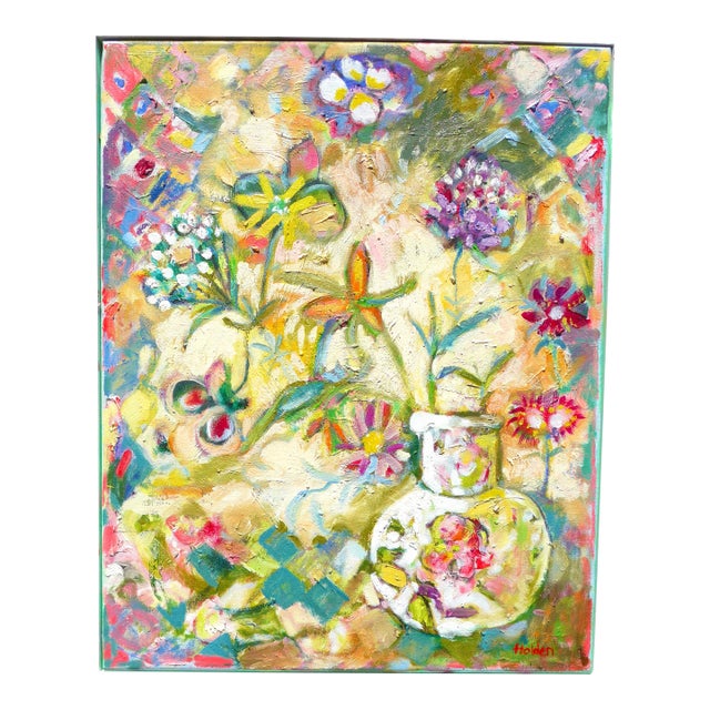 Pink Floral With Butterflies For Sale