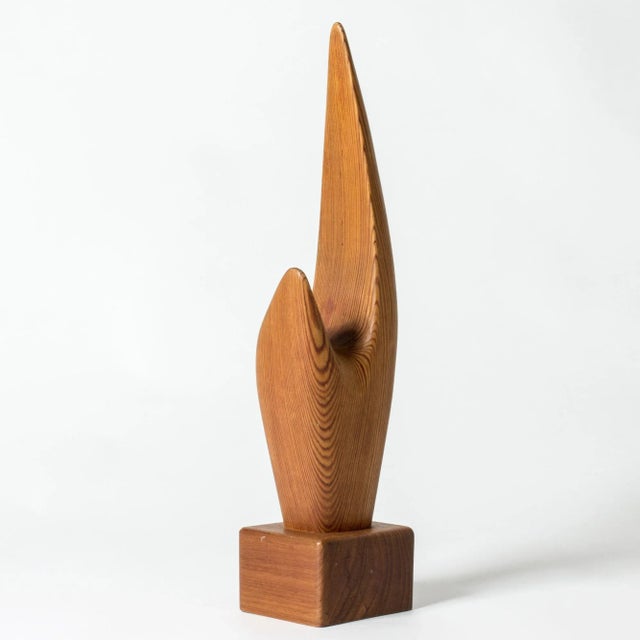 Mid-Century Modern Pine and Teak Sculpture by Johnny Matsson, 1962 For Sale - Image 3 of 8