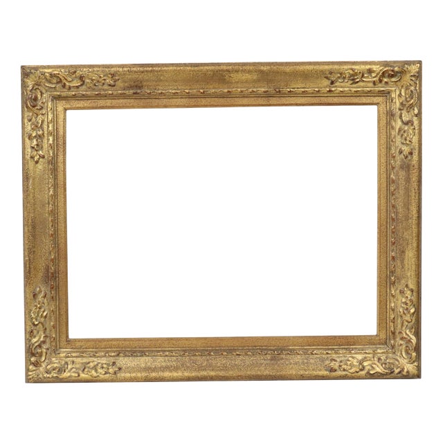 Baroque Gold-Colored Pine Wood Frame For Sale