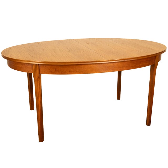 Mid-Century Modern Mid Century Modern Danish Style Teak Butterfly Leaf Extending Dining Table 1960 For Sale - Image 3 of 11