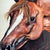 Hand-Painted Equestrian Horse Portrait on Board, Signed B. My, Mid-Century For Sale - Image 4 of 8