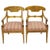 1920s Set of Biedermeier Swedish Carver Chairs in Quilted Golden Birch, 1920s For Sale - Image 5 of 5