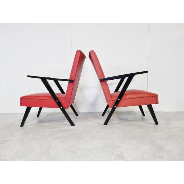 Vintage Armchairs, Belgium, 1960s, Set of 2 For Sale - Image 6 of 9