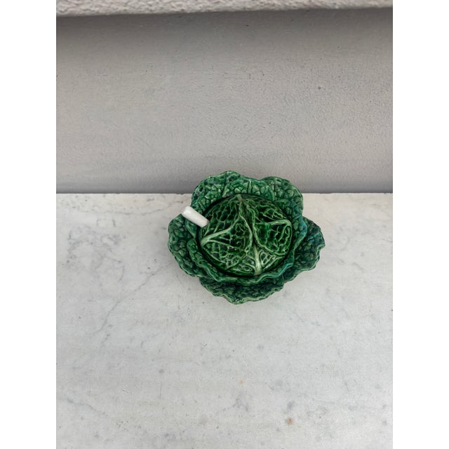 Small Portuguese Majolica Cabbage Tureen Caldas Da Rainha Circa 1950 For Sale - Image 4 of 6