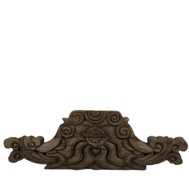 Antique Chinese Hand Carved Wood Architectural Ornament For Sale
