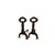 Metal Antique Mission Arts & Crafts Andirons For Sale - Image 7 of 11