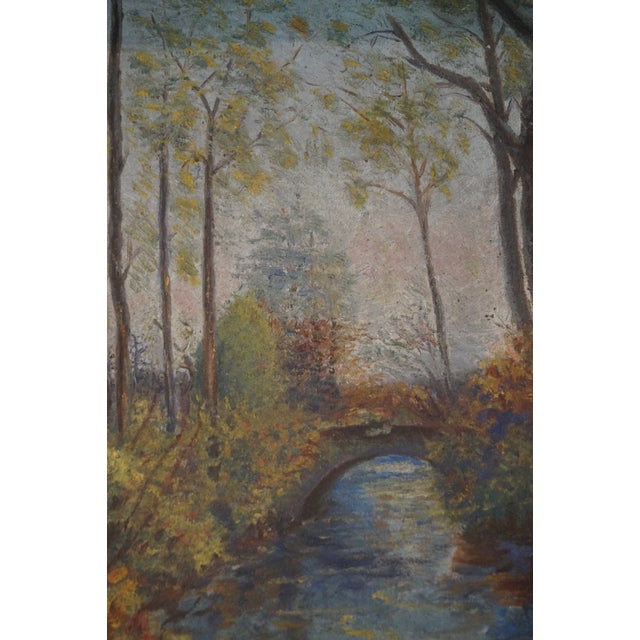 Blue 1920s William Callan Impressionist Landscape Painting For Sale - Image 8 of 11