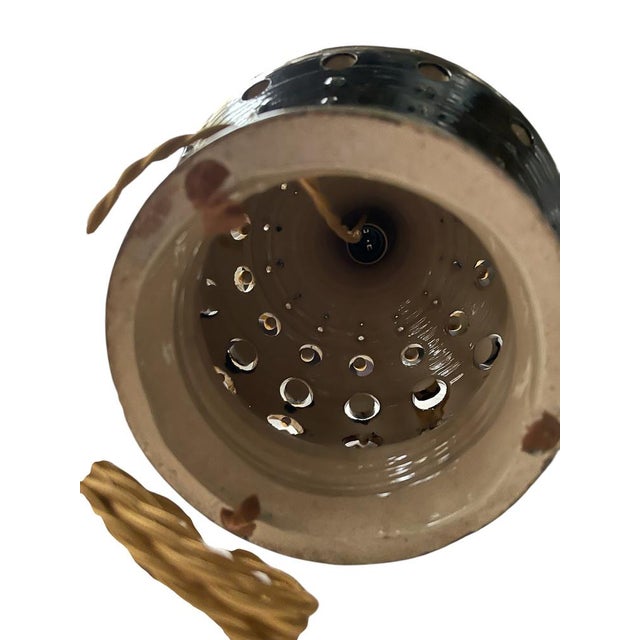 Ceramic Vintage Studio Pottery Ceramic Lamp by Georges Pelletier, 1970s For Sale - Image 7 of 9