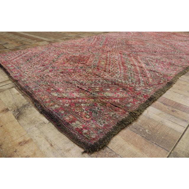 Vintage Beni MGuild Moroccan Rug - 06'05 X 13'00 For Sale In Dallas - Image 6 of 9