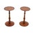 Brown Antique Edwardian Wine Tables, 1900, Set of 2 For Sale - Image 8 of 8