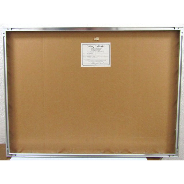 1980s Anatole Krasnyansky Seriolithograph the Vrotslav Signed Hand Watercolored Print, Framed For Sale - Image 10 of 11