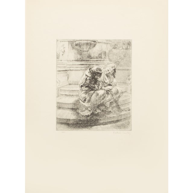 American 1939 After Isabel Bishop "Schoolgirls", First Edition Period Offset Lithograph For Sale - Image 3 of 8