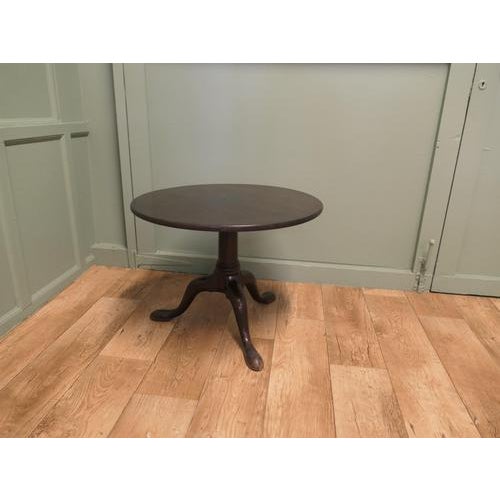 Antique Georgian Tilt Top Table in Mahogany, 1800 For Sale - Image 3 of 7