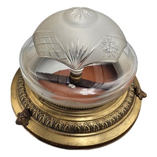 Brass Ceiling Lamp, 1890s For Sale