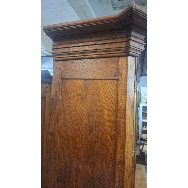 Wood Two-Part Cabinet in Oak, 1890s For Sale - Image 7 of 9