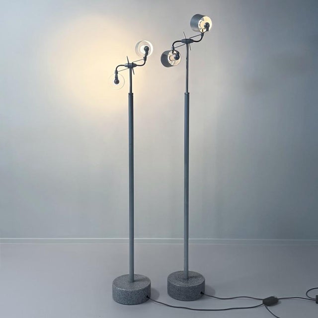 Pallucco Stadium 1 Floor Lamps by Hannes Wettstein for Pallucco, 1990s, Set of 2 For Sale - Image 4 of 12