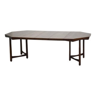 1950s Refinished Walnut Octagonal Dining Table For Sale