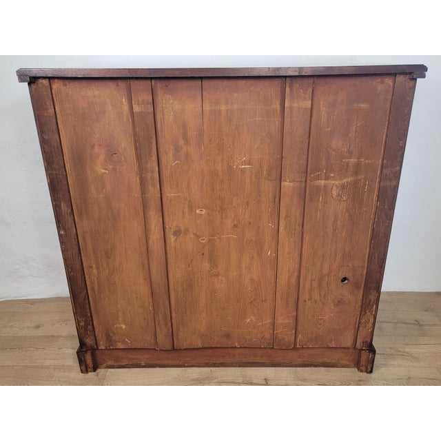 Victorian Chest of 5 Drawers in Walnut with Drop Handles, 1900s For Sale - Image 15 of 18