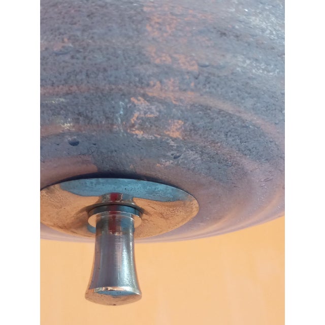 Pulegoso Light Blue Glass Chandelier by Barovier & Toso, Murano, 1960s For Sale - Image 9 of 16