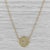 2010s 0.16ctw Diamond Button Pendant Necklace 18k Yellow Gold 20-22" Cable Chain For Sale - Image 5 of 6