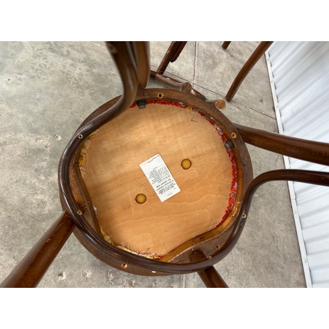 Mid 20th Century Bentwood Cafe Chairs, Wooden, Vintage - Set of 4 For Sale - Image 11 of 12