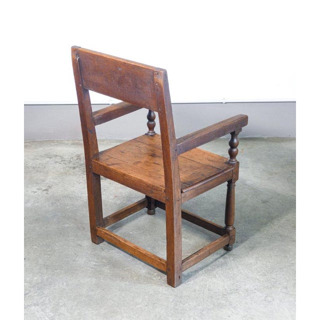 Walnut Desk and Chair, 1700s, Set of 2 For Sale - Image 15 of 18