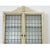 Cream French Wall Cabinet Made With 19th Century Stained Glass Doors For Sale - Image 8 of 12