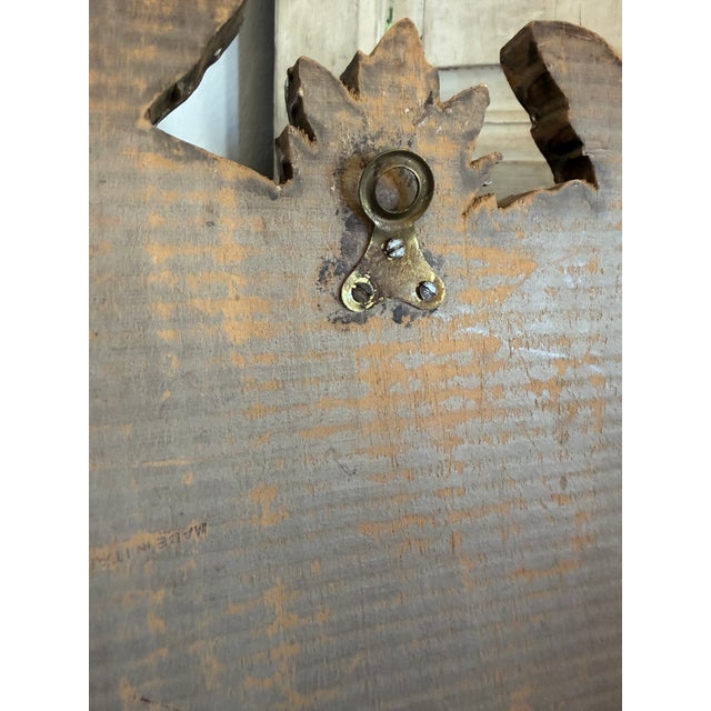 Vintage Rococo Italian Polychrome Wooden Candle Sconce For Sale In Los Angeles - Image 6 of 14