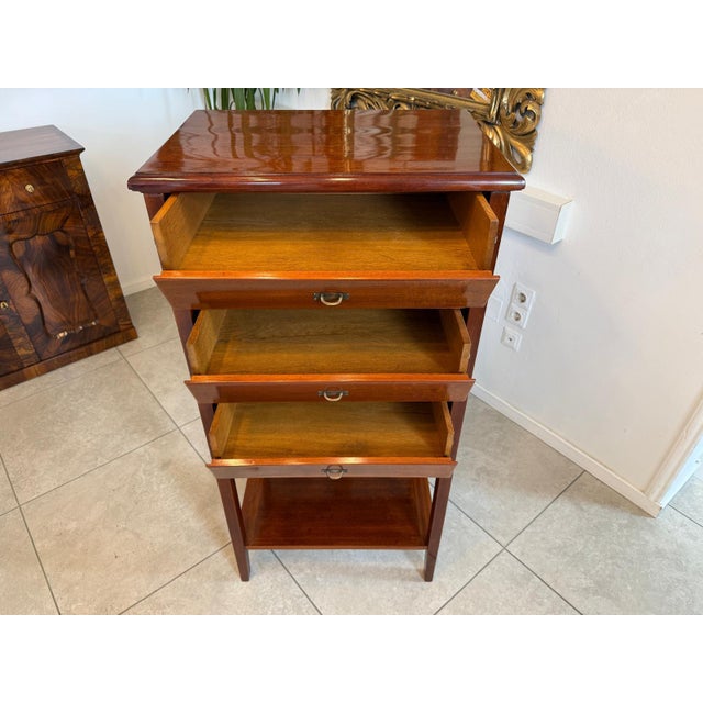 Art Nouveau Filing Cabinet in Oak, 1890s For Sale - Image 9 of 18