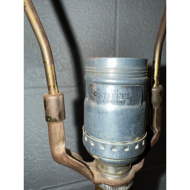 Stiffel 1970s Stieffel Lamp Company Heavy Brass Monumental Trophy Style Lamp For Sale - Image 4 of 4