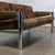 Late 20th Century Modern James David Sling Sofa W/Brown Wide Wale Corduroy Chrome Frame For Sale - Image 16 of 18