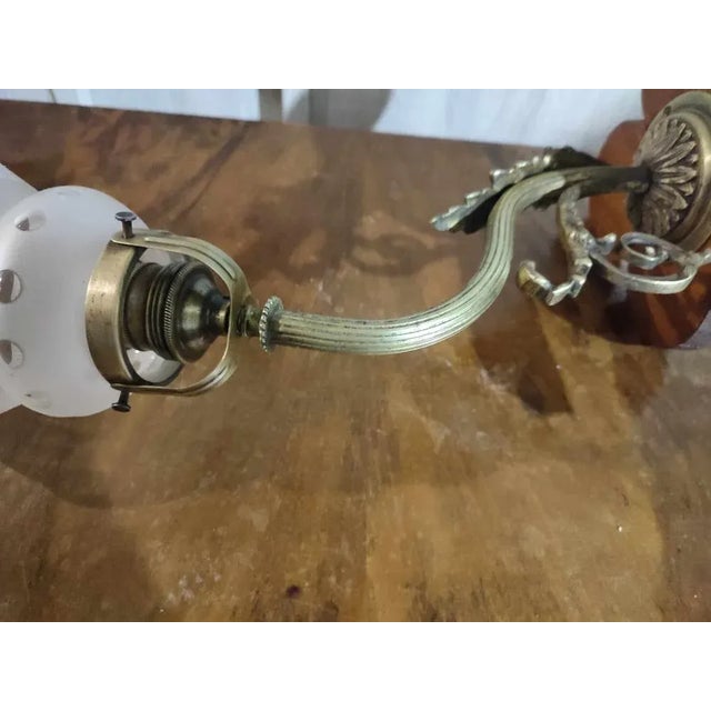 Art Nouveau Brass Wall Lamp, 1890s For Sale - Image 5 of 10