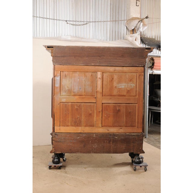 Wood 18th C. Period Baroque Swedish Kas Cabinet For Sale - Image 7 of 11