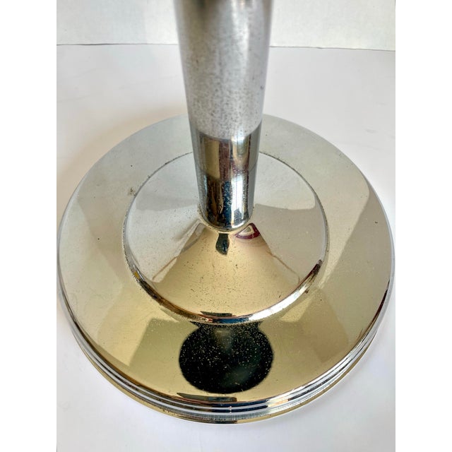 Metal Mid-Century Sculptural Chrome Pedestal Floor Ashtray For Sale - Image 7 of 11