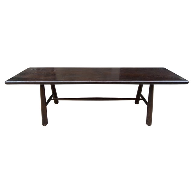 Wood Andrianna Shamaris Midcentury Couture Espresso Stained Teak Wood Console Table For Sale - Image 7 of 18