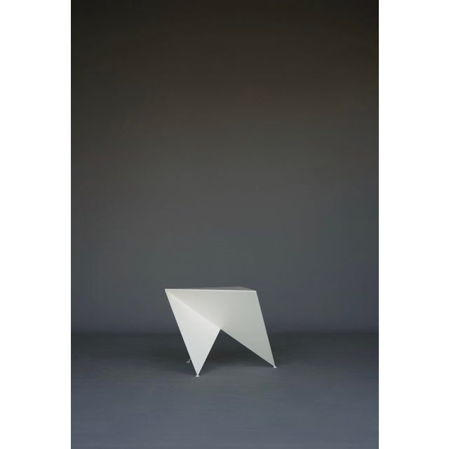 Metal RW1 Side Table attributed to Ronald Willemsen for Metaform, Netherlands, 1982 For Sale - Image 7 of 17