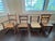 A wonderful curated collection of four antique and vintage children's chairs, each with its own distinct personality,...