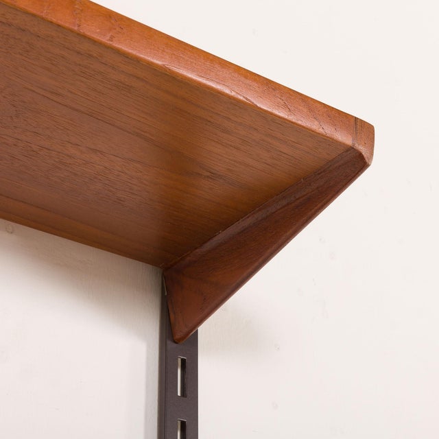 Teak Shelving Unit with Desk by Kai Kristiansen for FM Møbler, Denmark, 1960s For Sale - Image 10 of 14