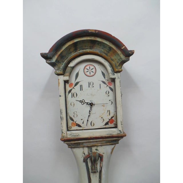 Original Painted Swedish Tall Case Mora Clock Chairish