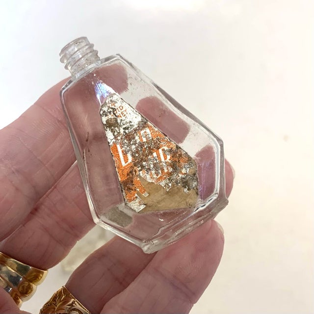 Transparent Early 20th Century Clear Glass Miniature Bottle Set of 7 For Sale - Image 8 of 12