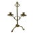 19th C Brass 2 Arm Adjustable Candleholder With 3 Claw Feet. C 1815 For Sale