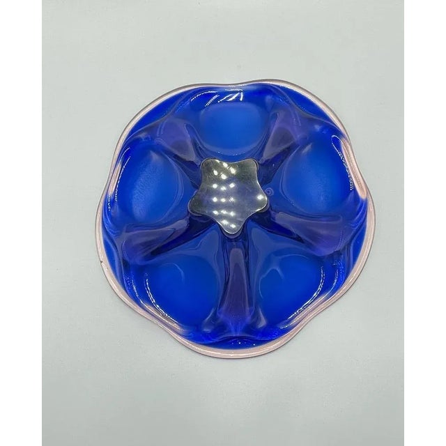 Boho Chic Art Glass Bowl attributed to Josef Hospodka for Chribska Sklarna, 1960s For Sale - Image 3 of 10