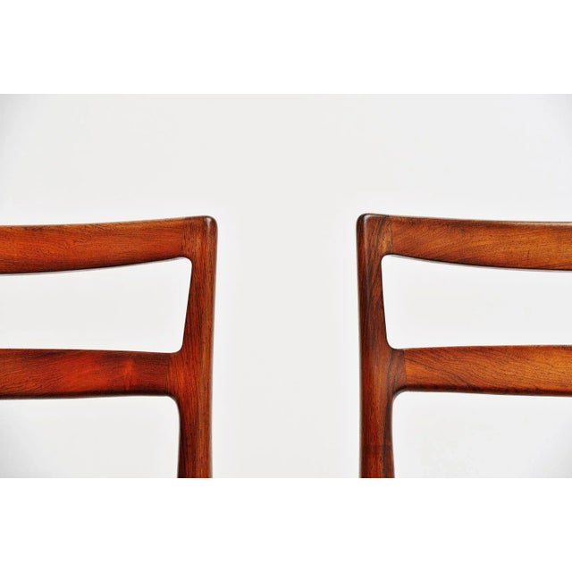 Model 61 Dining Chairs attributed to Harry Østergaard for Randers Mobelfabrik, 1961, Set of 4 For Sale - Image 9 of 11
