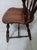 1950s 1950s Colonial Windsor Style Wood Chair With Cushion Black Set of 2 For Sale - Image 5 of 5