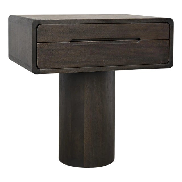 NOIR Langford Side Table, Ebony Walnut For Sale