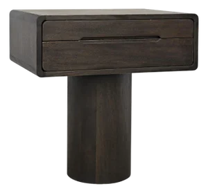 NOIR Langford Side Table, Ebony Walnut