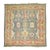 Green Turkish Square Oushak Rug For Sale