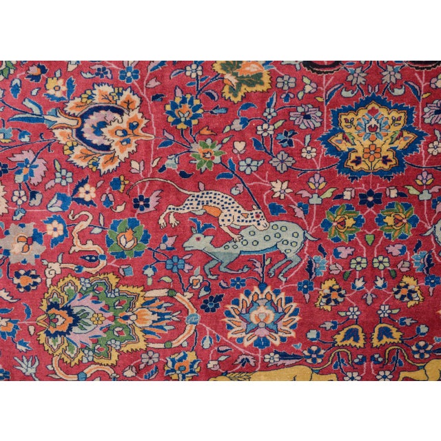 Burgundy Wonderful Early 20th Century Agra Rug For Sale - Image 8 of 11